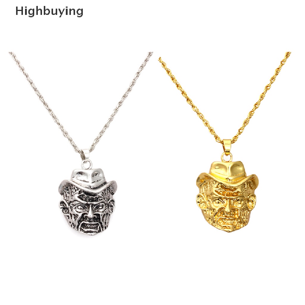 Hbid Punk Hip Hop Huruf Kepala Singa Kalung Badut Berlian Imitasi Rantai Liontin Necklaces Glory