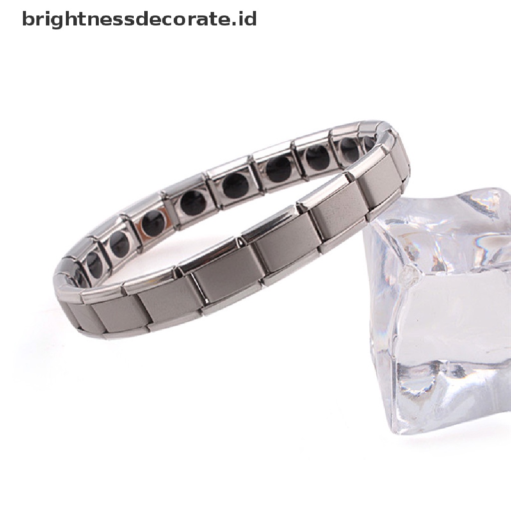 [Birth] Gelang Titanium Steel Elastis Stretch Untuk Pria Wanita Energy Health Bangle [ID]