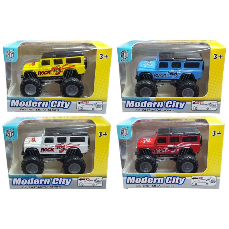 Diecast Modren City Jeep Bigfood Miniatur Mobil Jip Hardtop