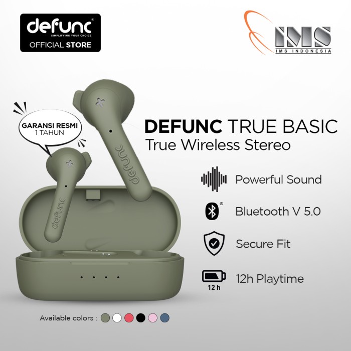 DEFUNC TRUE BASIC - TRUE WIRELESS EARPHONE