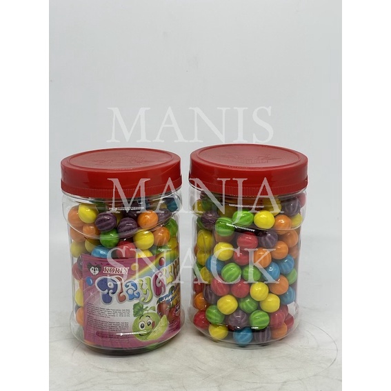 

Permen Karet Corin Playgum Korin Play Gum Bubble Gum Rasa Tutti Fruti Toples isi 200 pcs