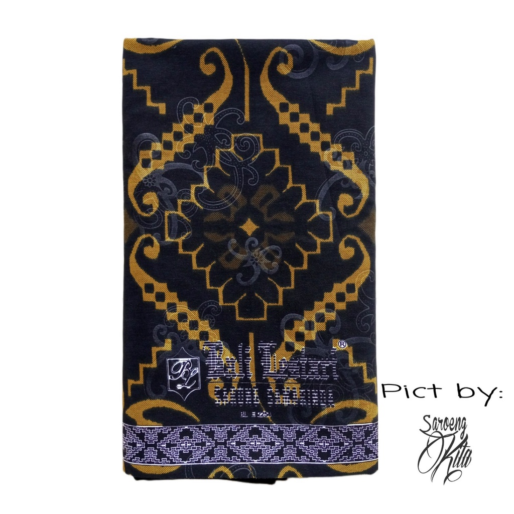 Batik Bali Lestari - Sarung Samarinda Batik Bali Lestari Hitam Kuning