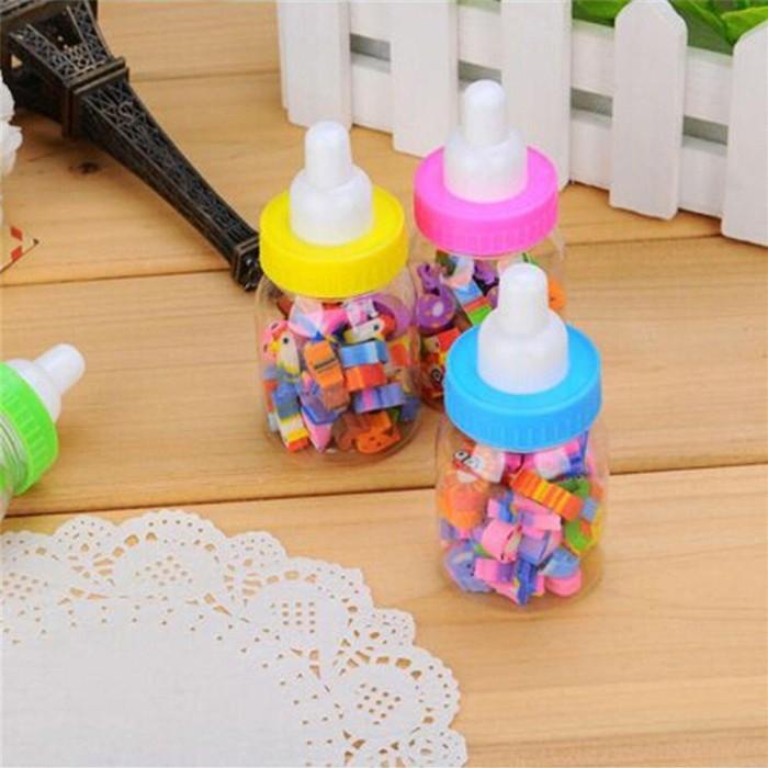 

YB532 Danilo 28pcs Set Penghapus Bentuk Botol Susu Motif Kartun Hewan
