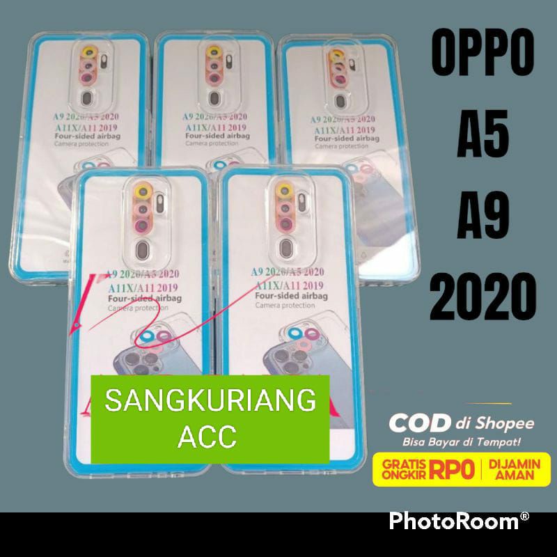 Softcase Slicon Bening Transparan hp  OPPO A5/A9/2020 Casing bening terbaru