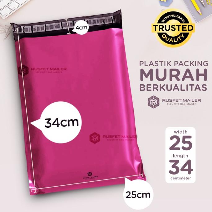 

PLASTIK POLIMAILER POLYMAILER PACKING ONLINE PINK MURAH RUSFET 25X35 bird01