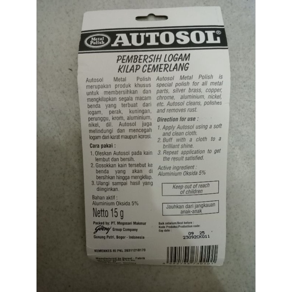 AUTOSOL PEMBERSIH LOGAM