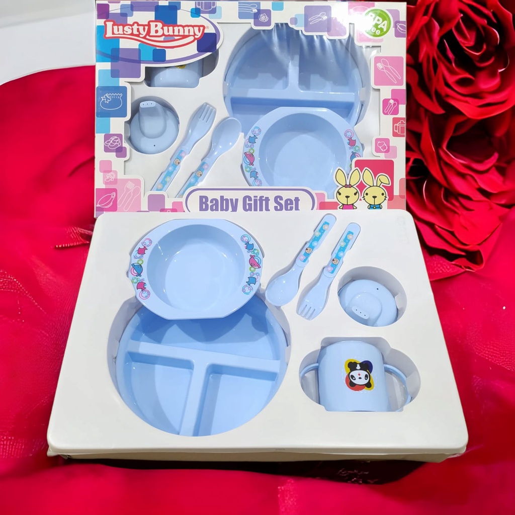 LustyBunny Fedding Set Baby Gift Alat Perlengkapan Makan Bayi Size Medium