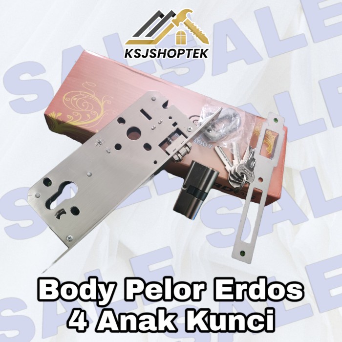 Body Pelor Kunci Pintu Kupu Tarung Set Body 4 Anak Kunci Erdos