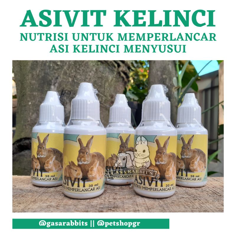 VITAMIN KELINCI ASIVIT - ASIVIT VITAMIN KELINCI - VITAMIN MEMPERLANCAR ASI KELINCI - VITAMIN INDUKAN