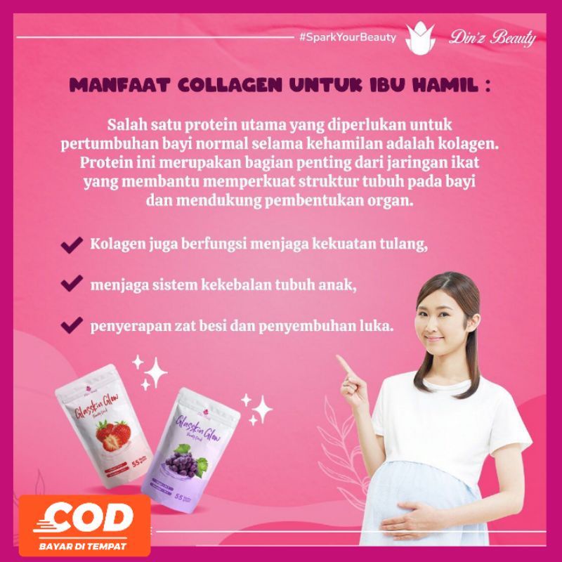 `ღ´ PHINKL `ღ´ Din'z beauty minuman collagen kecantikan kulit pemutih dari dalam alami serat