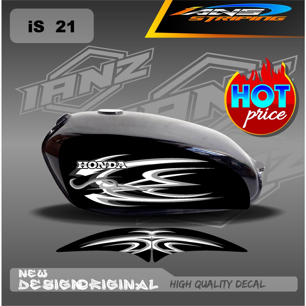 STIKER DECAL STRIPING LIST TANGKI CB100 HOLOGRAM / NON HOLOGRAM IS21