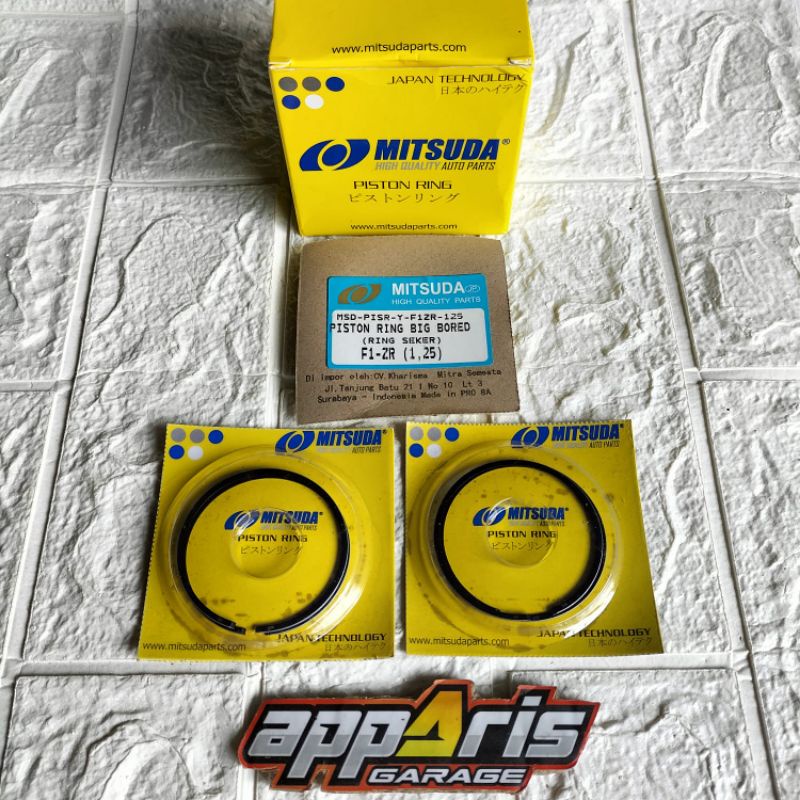 Ring Piston OS 125 Ring Seker Oversize 1,25 FIZR F1ZR FORCE Original Mitsuda