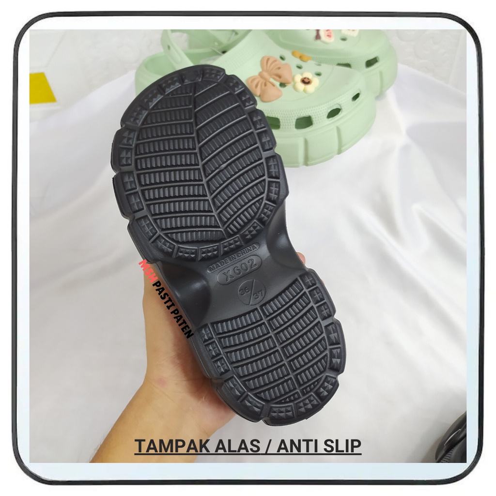 HYS 602 Sandal baim rubber eva sandal wedges perempuan