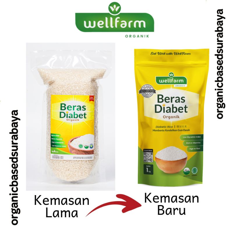 

Wellfarm Beras DIABET ORGANIK 1KG KEMASAN BARU