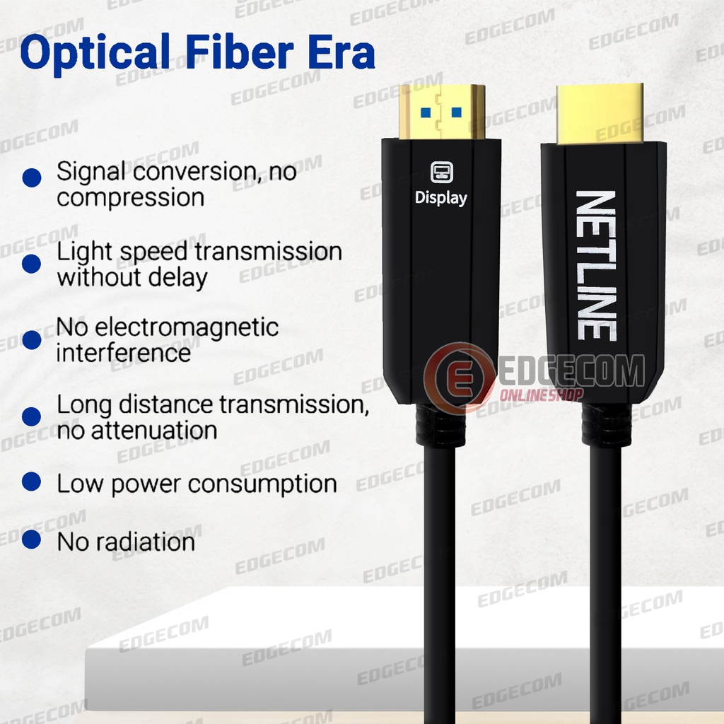 Kabel HDMI FO Fiber Optic V2.0 4K 20 Meter NETLINE