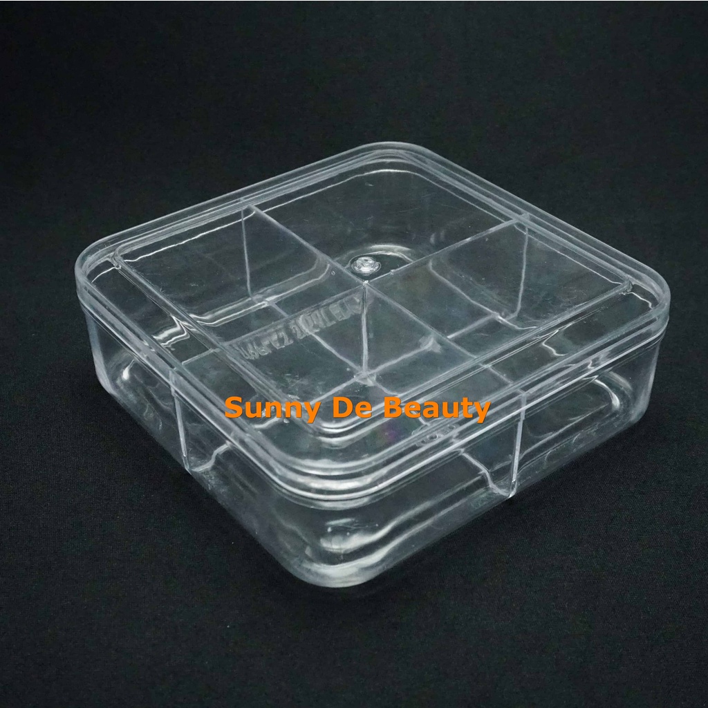 Toples Lebaran 500 Gr Sekat 4 Kotak / Toples Atom / Toples Kue / Toples Kue Kering / Toples Nastar K