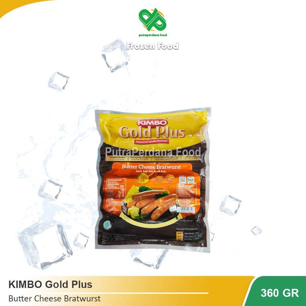 

KIMBO GOLD PLUS Butter Cheese Bratwurst 360gr