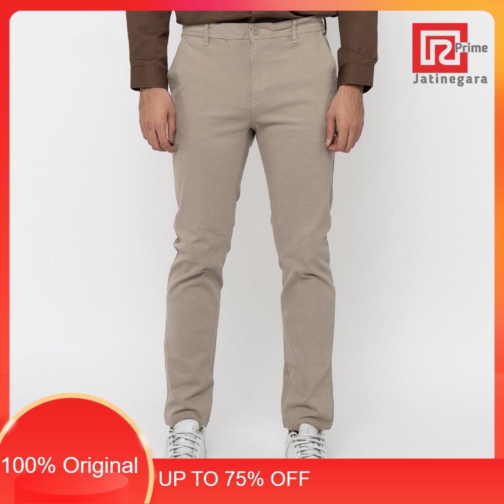 M231 Celana Panjang Pria Chino Pants Slim Fit Stretch Cream C1095RAMAYANA JAKTIM