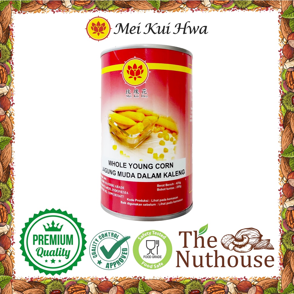 Mei Kui Hwa - Whole Young Corn / Jagung Muda dalam kaleng 425gr