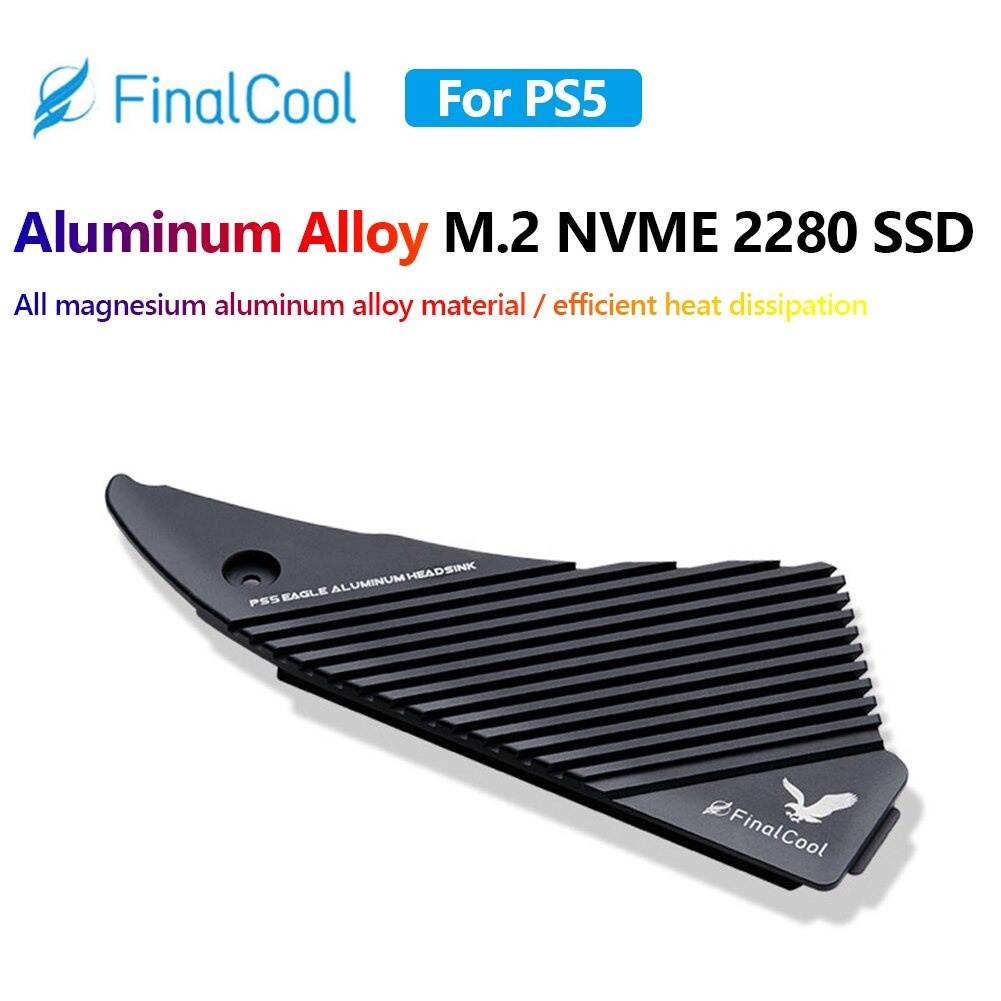 FinalCool M.2 SSD NVMe Heatsink Cooler Dissipation Passive Cooling for PS5