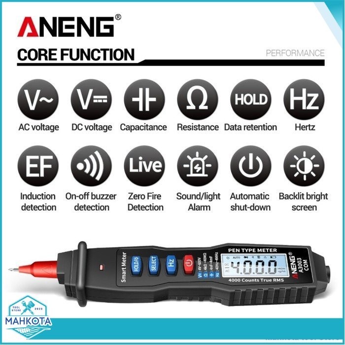 Digital Multimeter Voltage Tester Pen Aneng A3003