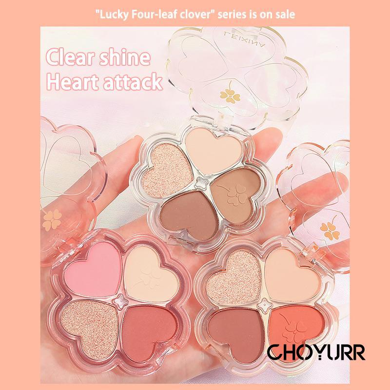 【COD】Eyeshadow 4 Warna Blink Glitter Eyeshadow High Pigment Dan Smooth Powder Calay Eye Shadow Palette Tahan Lama Shimmer Eyes Makeup-CH