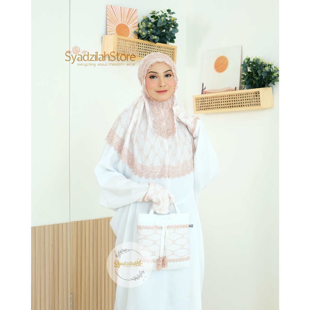 SYADZILAH - Mukena Terusan Dewasa Siti Fatimah Katun Twill Stretch Premium