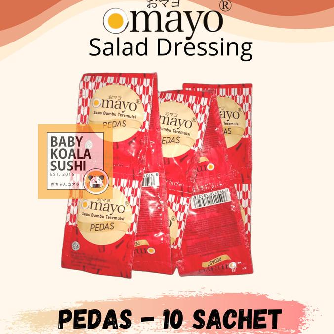 

OMAYO PEDAS 10g x 10pcs| Spicy Mayo Sachet | Mayonnaise/ Mayonaise