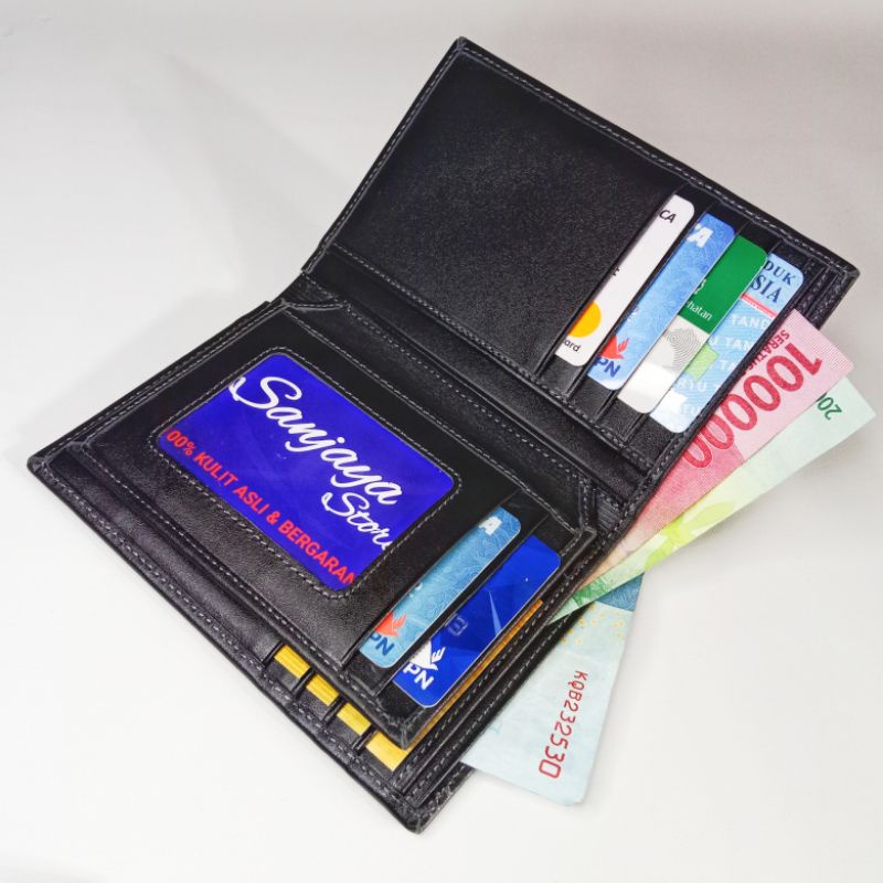 Dompet Kulit Pria 3/4 Original Kulit Asli Lipat 3
