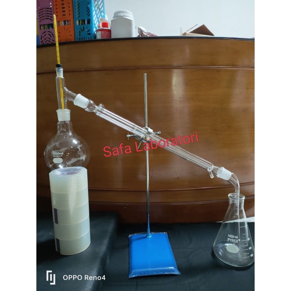 Destilasi Sederhana 1000Ml Pyrex