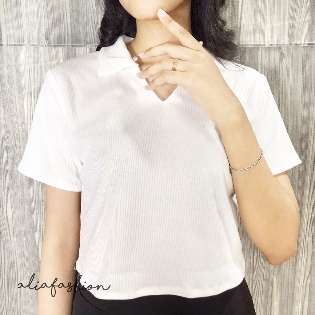 LILY TOP/ROK KNIT PREMIUM/ATASAN CROP BAHAN KNIT PREMIUM/PAKAIAN WANITA