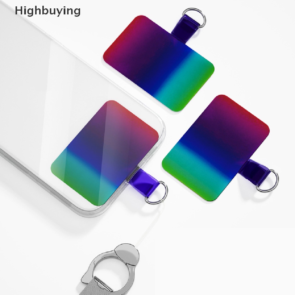 Hbid Colorful Phone Lanyard Gasket Adjustable Detachable Neck Cord Lanyard Case Tali Pengaman Telepon Tether Glory