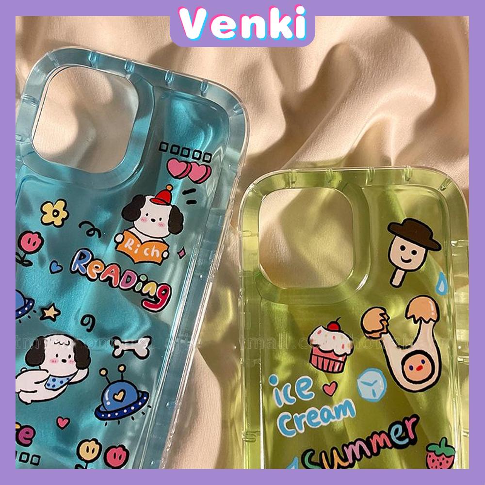 Case For iPhone 14 Pro Max TPU Soft Jelly Airbag Clear Case Cute Cartoon Dog Camera Protection Shockproof For iPhone 14 13 12 11 Plus Pro Max 7 Plus X XR