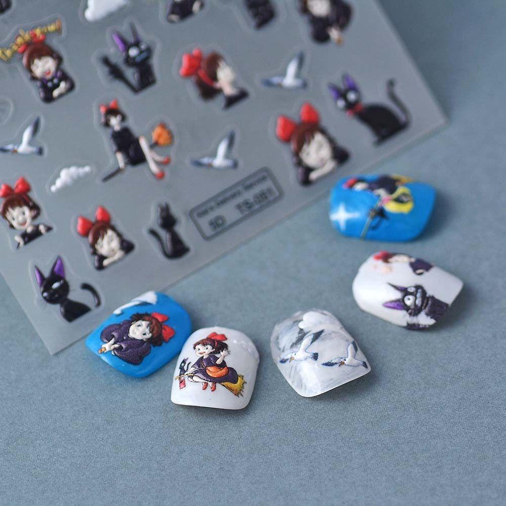 Mxbeauty Stiker Kuku Kartun Lucu Fashion Kuromi Animals Nail Stiker Bebek Nail Art Dekorasi