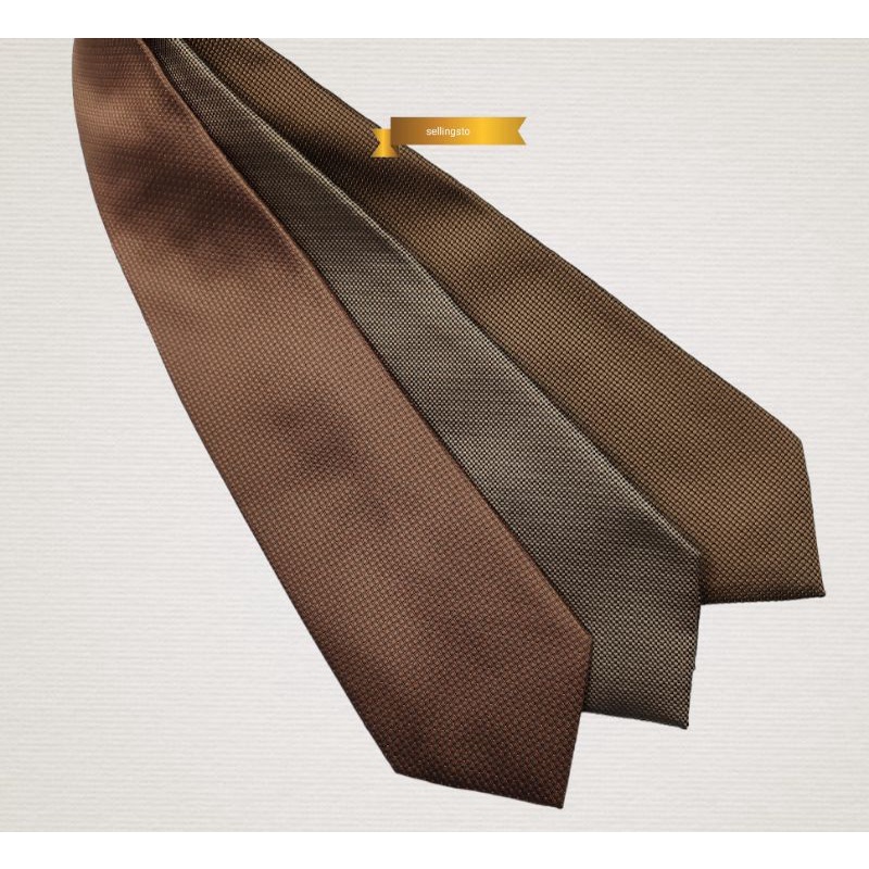 DASI COKLAT POLOS DASI PRIA COKLAT TEXTURE DASI PANJANG FORMAL DASI PRIA