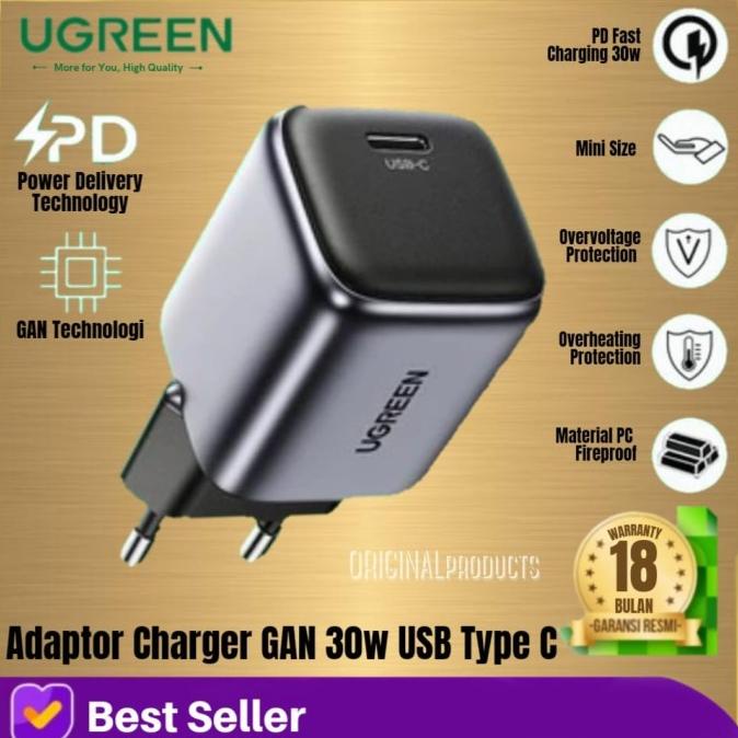 UGREEN charger 30W adaptor MFI iphone android watt super fast charging
