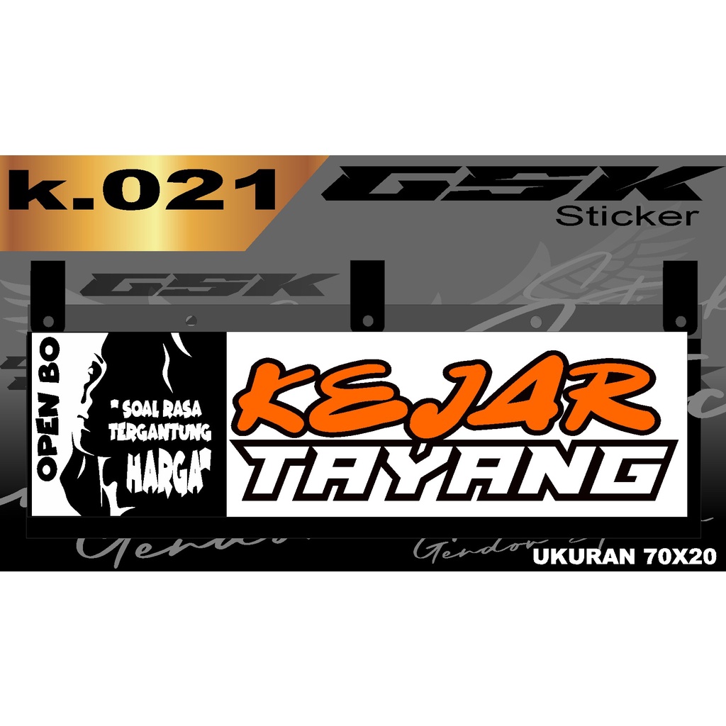 Stiker Cutting Karpet Belakang Truk All Sticker Variasi Karpet K.021