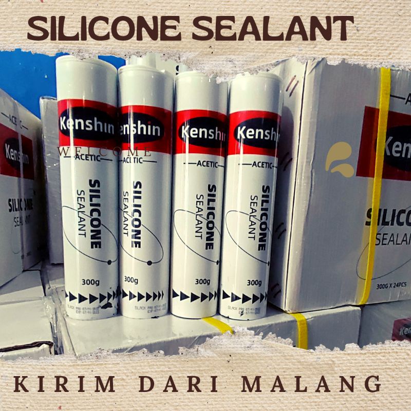 Sealant Silicone Perekat kaca, gelas, jendela, pintu, aluminium, keramik, glass fiber, kayu tidak be