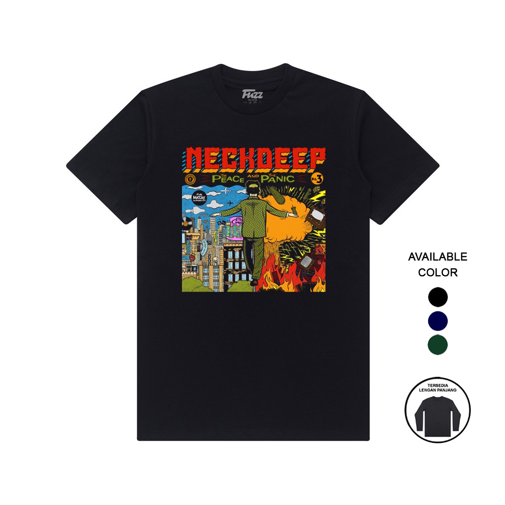 KAOS BAND NECK DEEP T SHIRT BAJU DISTRO MUSIK PUNK ROCK NECKDEEP PRIA WANITA