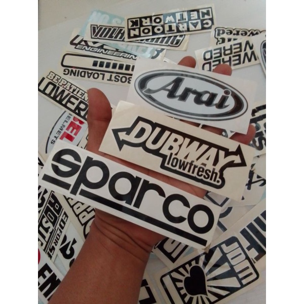 STIKER CUSTOM LOGO HELM BRAND STIKER CUSTOM