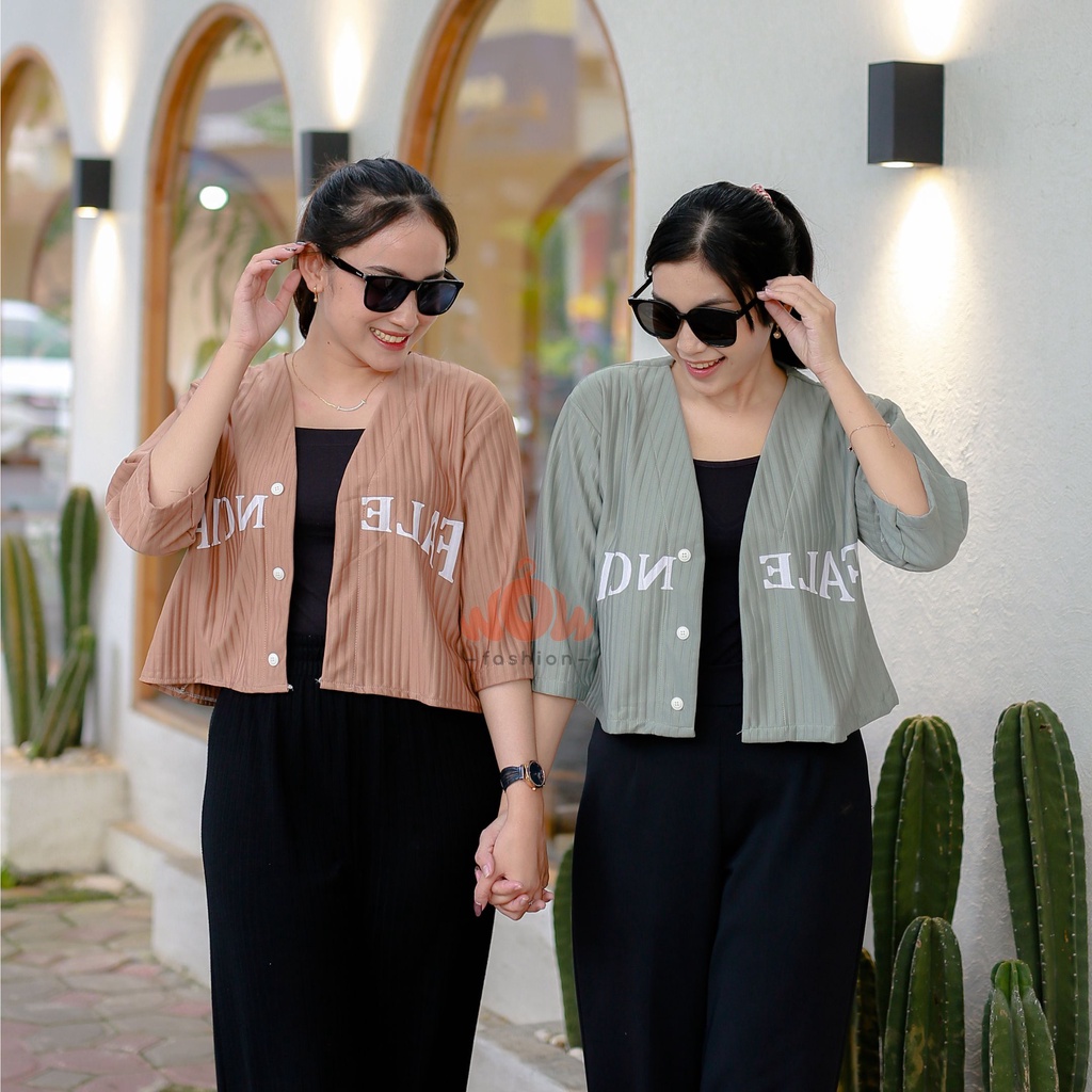 MISYA CARDI CROP KNIT PREMIUM WANITA//CARDI KNIT VIRAL