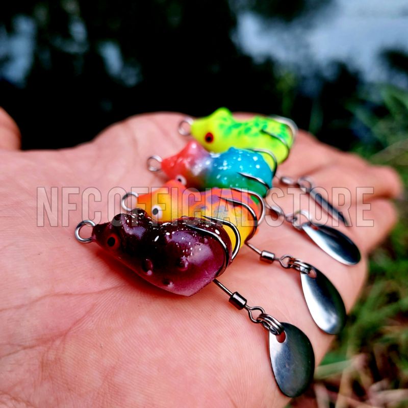 Soft frog 3 cm 4 gram KILLER Umpan casting Gabus / Haruan &amp; Toman