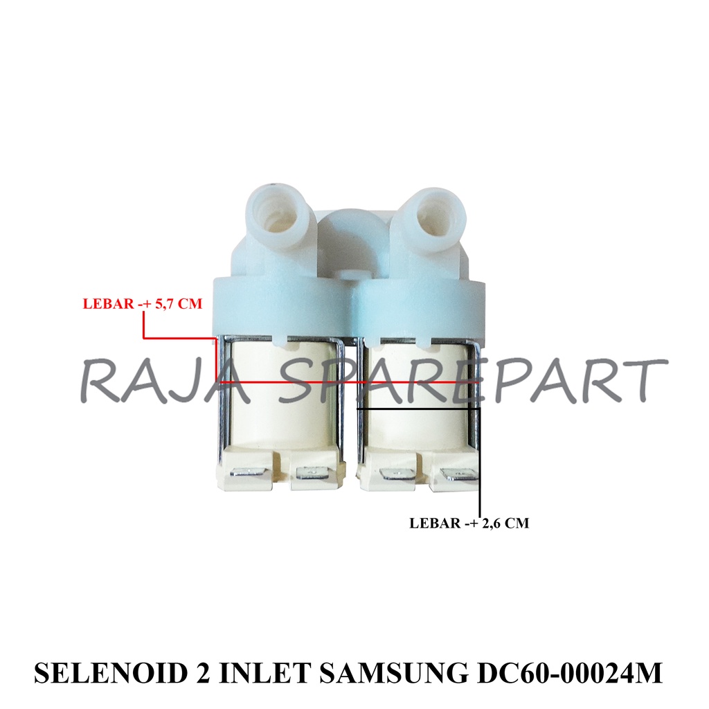 Selenoid / Water Inlet Mesin Cuci SAMSUNG INLET DOUBLE DC60-00024M (AC 220V)