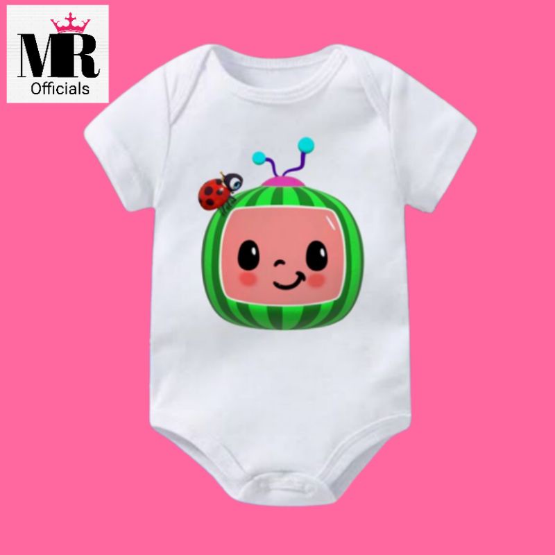 JUMPER BAYI COCOMELON KAOS BAJU BAYI COCO MELON USIA 0 - 12 BULAN SAMPAI UMUR 1 TAHUN BABY KIDS NEW 