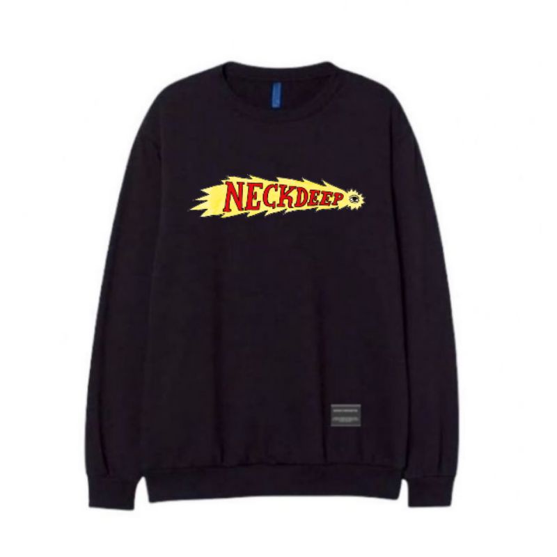 Sweater Crewneck Distro Motif Band h.m UNISEX Pria-Wanita M-XL