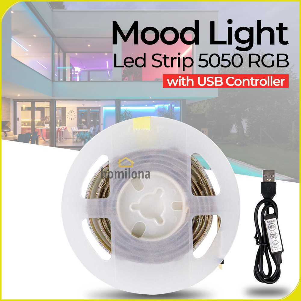 MALITAI Mood Light Led Strip 5050 RGB with USB Controller - SMD2835