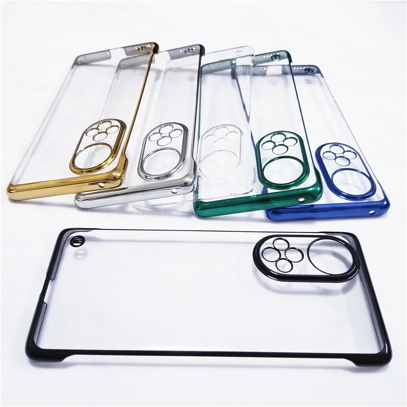 Mewah Electroplated Borderless Pelindung Case Back Cover Untuk Huawei Nova 5 6 7 8 9 Pro 5G Transparan Shockproof Phone Case V30 V40 Ajaib 3 4 Pro Ultra Tipis Casing Ponsel