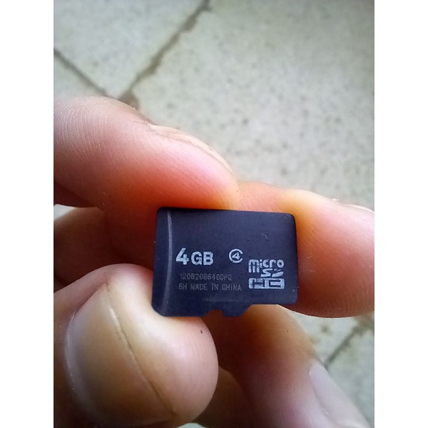 Memory MicroSD 4GB