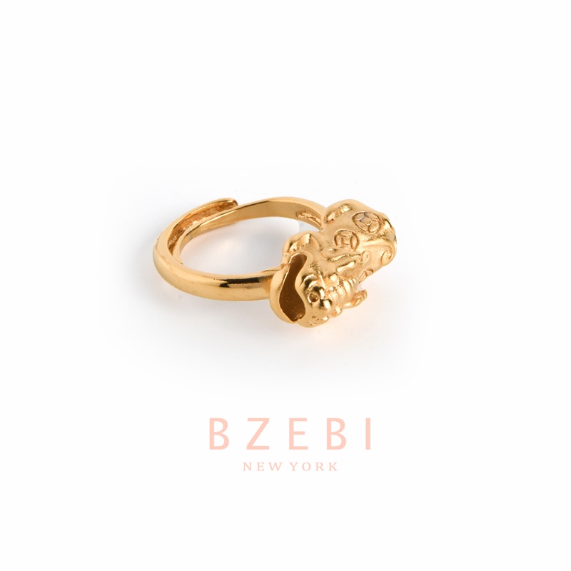 Bzebi Cincin Emas Berlian 18k, Cincin Terbuka Ajustable, Anti Karat, Gaya Korea, Aksesoris Fashion Wanita, Aksesoris Sehari-Hari, Perhiasan Premium, Hadiah Ulang Tahun Dengan Box 237r