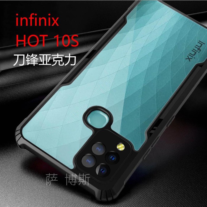 INFINIX HOT 10S Hard Soft Case Crystal Clear Casing Cover